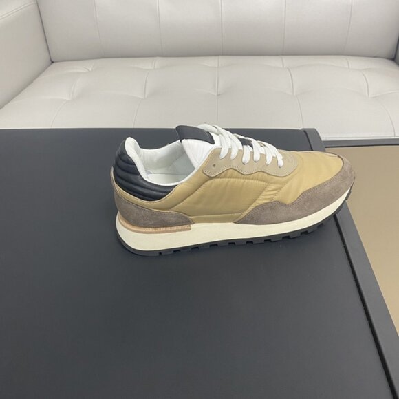Dunhill Mens Lace-Up Waterproof Sneakers Yellow